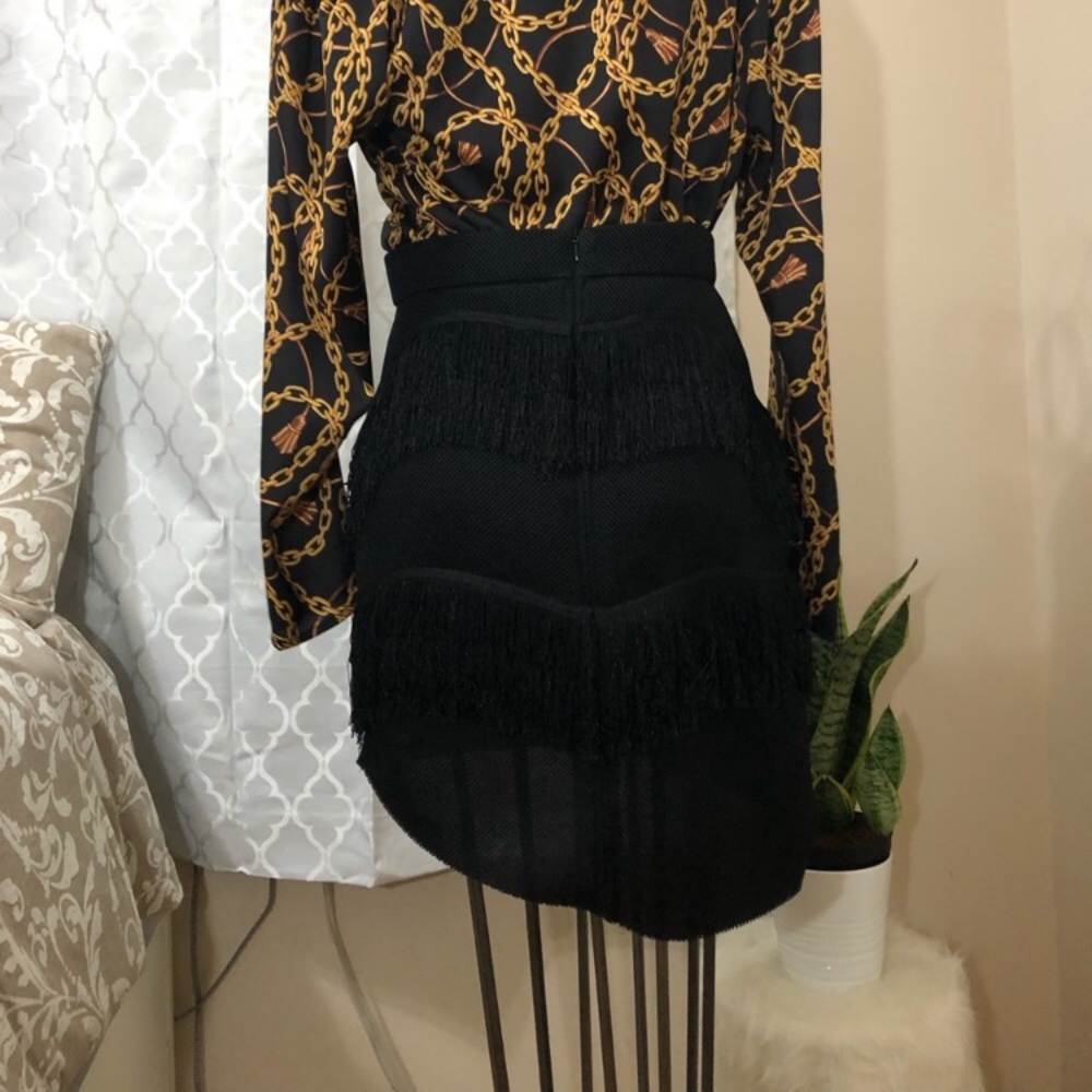 Zara fringe scuba skirt - Picture 5 of 8